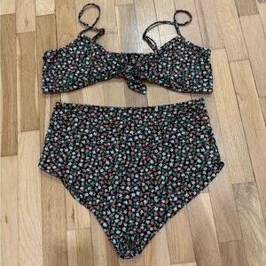 Floral Print Women's Swim Set